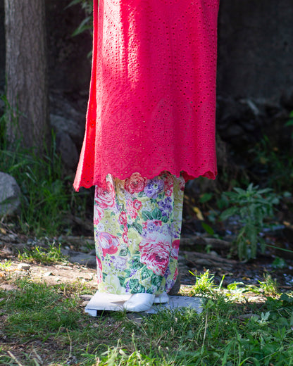 Bobrai Collection – Ethnic 2-Piece Chikankari Lawn Set in Pink