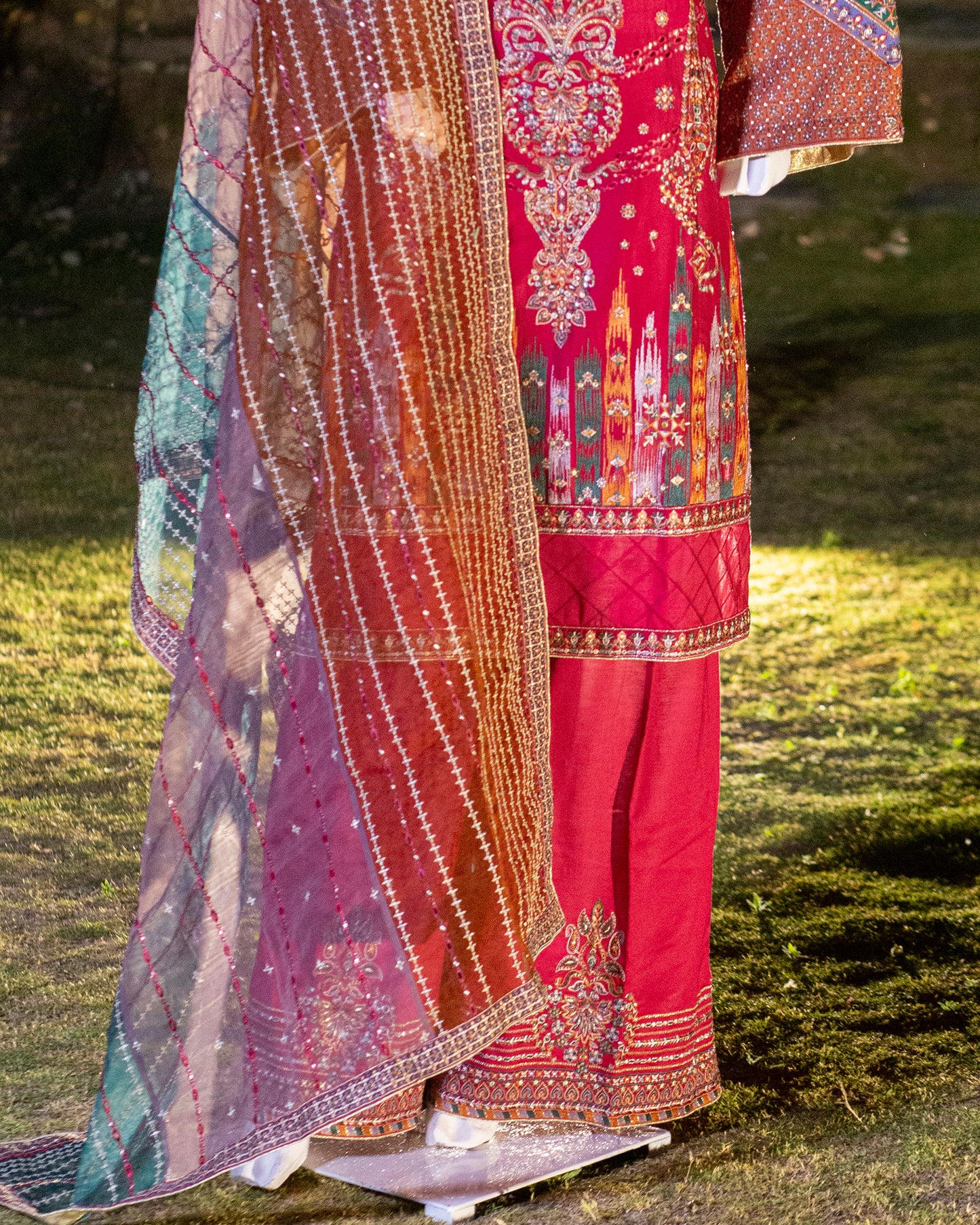 Bobrai Collection - Jazmine Luxury Lawn – (Large size) 3-Piece Fully Embroidered Set